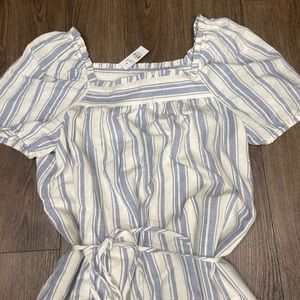 Loft stripped dress new with tags
